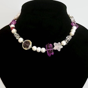 Colier perle, cuart, agat si hematit, Bijuterii, Coliere, Coliere din pietre semipretioase, Altele, ARTYNOS