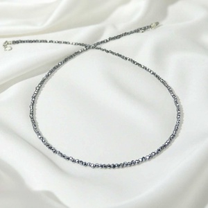 Colier din terahertz fatetat - bijuterii - coliere - coliere din pietre semiprețioase - Artynos.ro