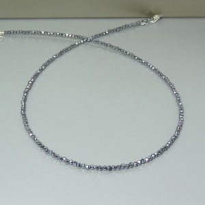 Colier din terahertz fatetat - bijuterii - coliere - coliere din pietre semiprețioase - Artynos.ro