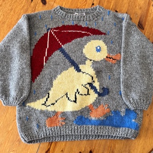 Pulover tricotat manual copii Ratusca, Îmbrăcăminte și modă, Haine bebeluși, haine copii, Pulover si cardigan copii, Împletitură, ARTYNOS