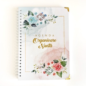 Agenda de organizare nunta KataLine, Wedding Planner, 80 pagini, 216 x 159 mm, Accesorii nunta, Amintiri si cadouri de nunta, Carte de amintiri nunta si carte oaspeti, Fotografie, grafica, desen, ilustratie, Arta de hartie, ARTYNOS