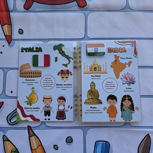 Cartea Atlasul micilor curioși - jucării și echipamente pentru copii - cărți pentru copii, cărți textile - Artynos.ro