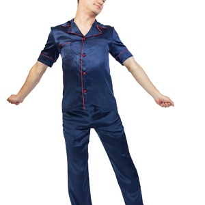 Pijamale lungi bărbați din matase naturala 100 %, de dud 19 momme  - îmbrăcăminte și modă - haine bărbați - cămașă bărbați - Artynos.ro