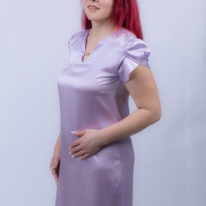 Camasa de noapte matase naturala 100%, de dud 19 momme 6 A calitate, Imbracaminte si moda, Haine dama, Rochie, dintr-o bucata, Tesatura, ARTYNOS