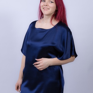 Cămașă de noapte matase naturala 100%, de dud 19 momme 6 A calitate - îmbrăcăminte și modă - haine damă - rochie, dintr-o bucată - Artynos.ro