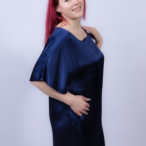 Cămașă de noapte matase naturala 100%, de dud 19 momme 6 A calitate - îmbrăcăminte și modă - haine damă - rochie, dintr-o bucată - Artynos.ro