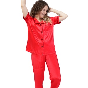 Pijamale lungi femei din matase naturala 100 %, de dud 19 momme 6 A calitate  - îmbrăcăminte și modă - haine damă - pantaloni damă - Artynos.ro