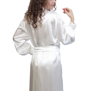 Halat damă  din matase naturala 100 %, de dud 19 momme  - îmbrăcăminte și modă - haine damă - rochie, dintr-o bucată - Artynos.ro