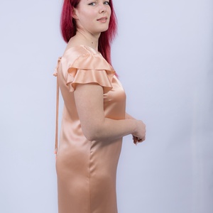 Camasa de noapte matase naturala 100%, de dud 19 momme 6 A calitate, Imbracaminte si moda, Haine dama, Rochie, dintr-o bucata, Tesatura, ARTYNOS