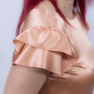 Cămașă de noapte matase naturala 100%, de dud 19 momme 6 A calitate - îmbrăcăminte și modă - haine damă - rochie, dintr-o bucată - Artynos.ro