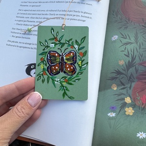 Semn de carte - fluture - cărți și creații cu tematică muzicală, cadouri - semn de carte - Artynos.ro