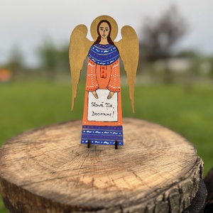 Îngeraș pictat manual  - casă & stil de viață - accesorii pentru casă și grădină - decorațiuni exterioare și de grădină - Artynos.ro