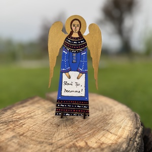 Îngeraș pictat manual , Casă & Stil de viață, Accesorii pentru casă și grădină, Accesorii șemineu, Pictură, ARTYNOS