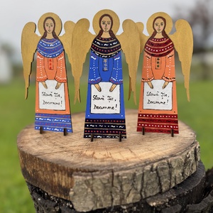 Îngeraș pictat manual  - casă & stil de viață - accesorii pentru casă și grădină - accesorii șemineu - Artynos.ro