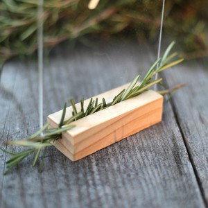 Suport de carduri din lemn natural pentru placi din plexiglas sau lemn - 5 bucati, , , ARTYNOS