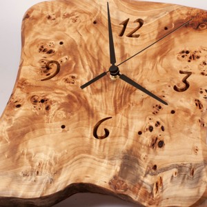 Ceas de perete din lemn, ceas din lemn rustic, -  - Artynos.ro