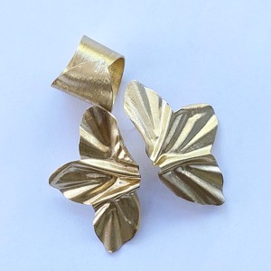 Cercei si inel cu petale speciale din alama, Bijuterii, Seturi de bijuterii, , ARTYNOS