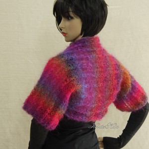 INEZ - bolero moher exclusiv tricotat manual, Imbracaminte si moda, Haine dama, Hanorace, cardigane, Impletitura, ARTYNOS