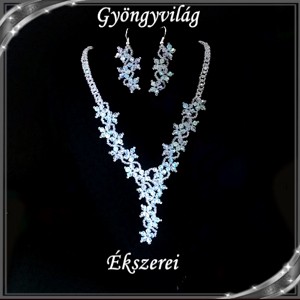 Nunta, mireasa, set de bijuterii casual, SSZEB-GY02 cristal ab - Artynos.ro
