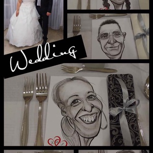 Carte de nuntă cu desene animate - arte vizuale și accesorii  - grafică, ilustrație - alte desene - Artynos.ro