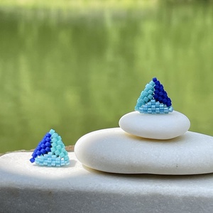 Cercei Sea lover, Bijuterii, Cercei, Cercei si ornamente pentru urechi, Impletituri, broderie cu margele, Tesatura, ARTYNOS