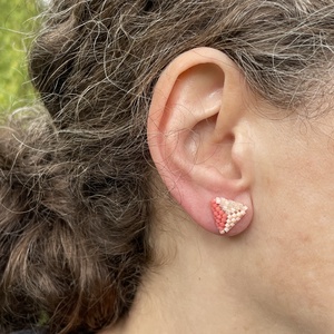 Cercei Rose sorbet - bijuterii - cercei - cercei și ornamente pentru urechi - Artynos.ro