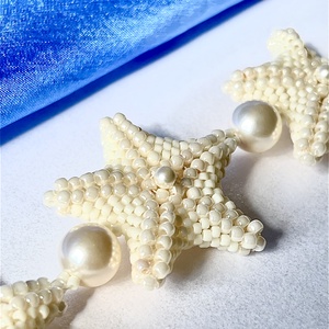 Brățară 'Starfish', cu perle Swarovski și argint, unicat - bijuterii - brățări - brățări din perle - Artynos.ro