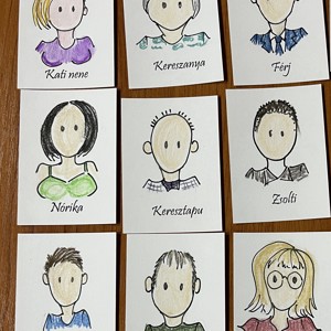 O carte de plantare personală, amuzantă, desenată manual, care poate fi și un cadou de mulțumire - accesorii nuntă - invitații și felicitări de nuntă - carduri de așezare nuntă  - Artynos.ro