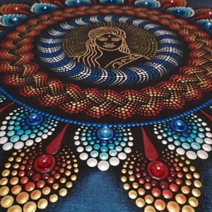 Regina Estului mandala punctată -  - Artynos.ro