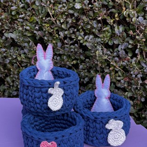 Cos de Paste crosetat, Casa & Stil de viata, Materiale de depozitare si sortare, Cosuri depozitare, , ARTYNOS