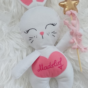Iepuras handmade personalizat - jucării și echipamente pentru copii - jucării și accesorii pentru copii - păpuși de joacă - Artynos.ro