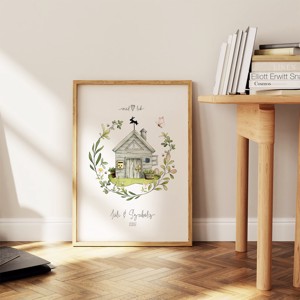 Casa de casa personalizata, imagine de casa de casa, cadou de nunta, cuplu dedicat numelui, cadou aniversar, , , ARTYNOS