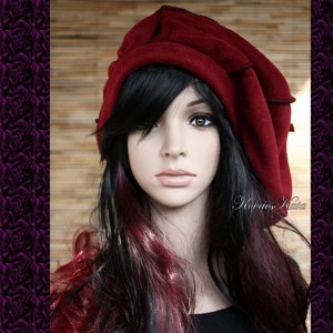 CHERRY - bereta boema, Imbracaminte si moda, Esarfe, palarii, fularuri, Caciula, Cusatura, ARTYNOS