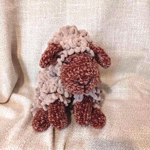 Mieii creți de croșetat în fire chenille și puffy, Jucării și echipamente pentru copii, Plușuri, Miel de pluș, Croșetat, ARTYNOS