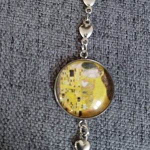 Lentile de sticla inspirate de Klimt, bratara din otel medical, , , ARTYNOS