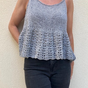 Malibu top, Imbracaminte si moda, Haine dama, Tricou si top de dama, Crosetat, ARTYNOS