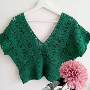 Green Lace Top - Artynos.ro