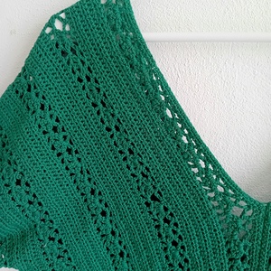 Green Lace Top - îmbrăcăminte și modă - haine damă - tricou și top de damă - Artynos.ro