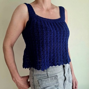 Summer top - Midnight Blue, , Crosetat, ARTYNOS