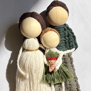 Rama cadou 3 figurine  - casă & stil de viață - decorațiuni de casă - decorațiuni de pereți - decor de pereți, macrame - Artynos.ro