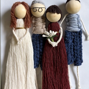 Rama cadou 4 figurine  - casă & stil de viață - decorațiuni de casă - decorațiuni de pereți - decor de pereți, macrame - Artynos.ro