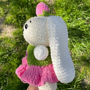 Iepuras zmeura - Raspberry bunny - jucării și echipamente pentru copii - plușuri - iepure de pluș - Artynos.ro