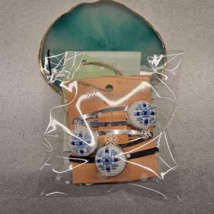 Clip de păr Snowflake + set elastic de păr - îmbrăcăminte și modă - accesorii păr - accesorii de păr - Artynos.ro