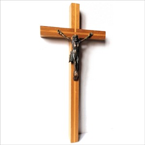 Frumoasă cruce incrustată cu crucifix din bronz - casă & stil de viață - accesorii religioase - cruce - Artynos.ro