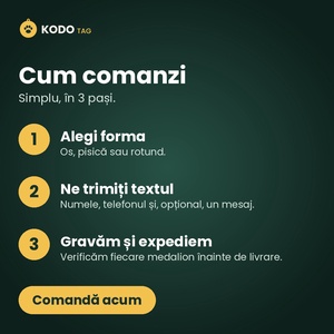 Medalion personalizat pentru pisici - casă & stil de viață - accesorii pentru animale  - echipamente pentru pisici - jucării pentru pisici - Artynos.ro
