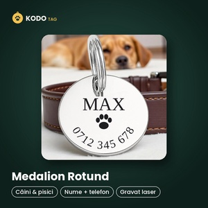 Medalion personalizat pentru caini, Casa & Stil de viata, Accesorii pentru animale , Echipamente pentru caini, Pandativ caini, Gravare, pirogravura, Medalion personalizat pentru caini, gravat laser

Un medalion simplu si util, cu numele animalului ..., ARTYNOS