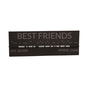 Brățară BEST FRIENDS  morse, argint - bijuterii - brățări - brățări din argint - Artynos.ro