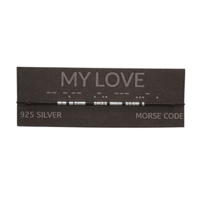 Bratara „MY LOVE” — morse, argint, Bijuterii, Bratari, Bratari din argint, Confectionarea bijuteriilor, Aceasta bratara unica poarta mesajul „MY LOVE” in cod Morse, care in romana inseamna „dragul meu” —..., ARTYNOS