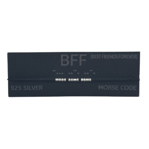 Brățară BFF (BEST FRIENDS FOREVER)  morse, argint - bijuterii - brățări - brățări cu nume - Artynos.ro