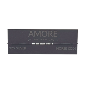Brățară AMORE  morse, argint - bijuterii - brățări - brățări cu nume - Artynos.ro